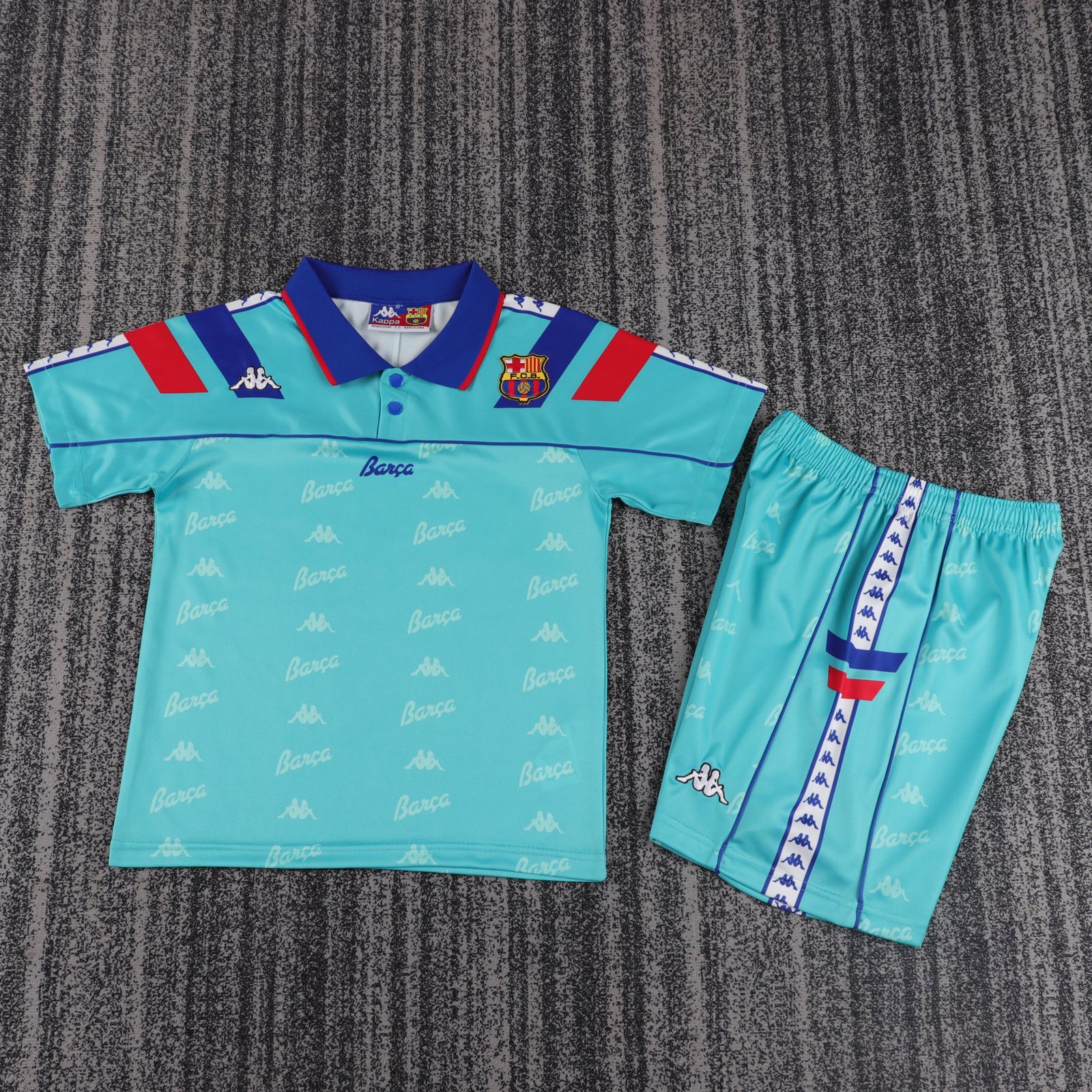 1992-95 Barcelona Away Retro Shirt - Kids Sizes 1