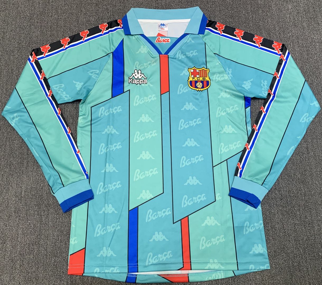 1996-97 Barcelona away long sleeve retro jersey 1