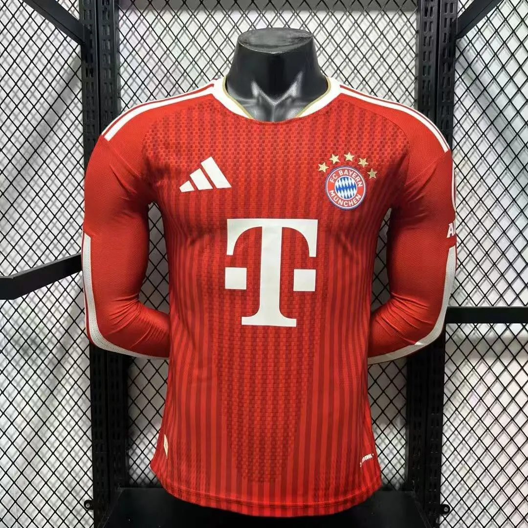 2026-27 Bayern Munich Home Long Sleeve Jersey - Player Edition 1