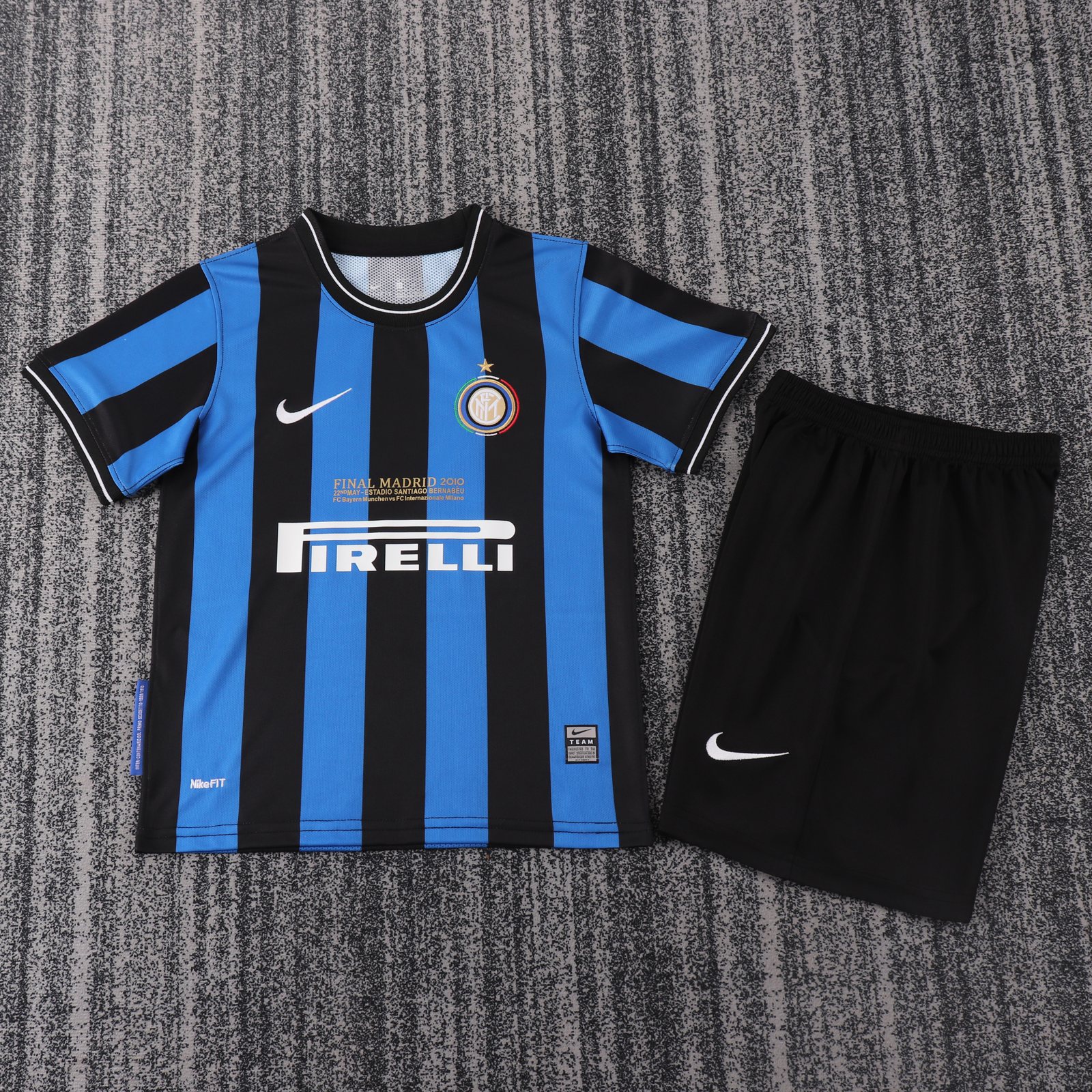 2010 Inter Milan Home Retro Shirt - Kids Size 1