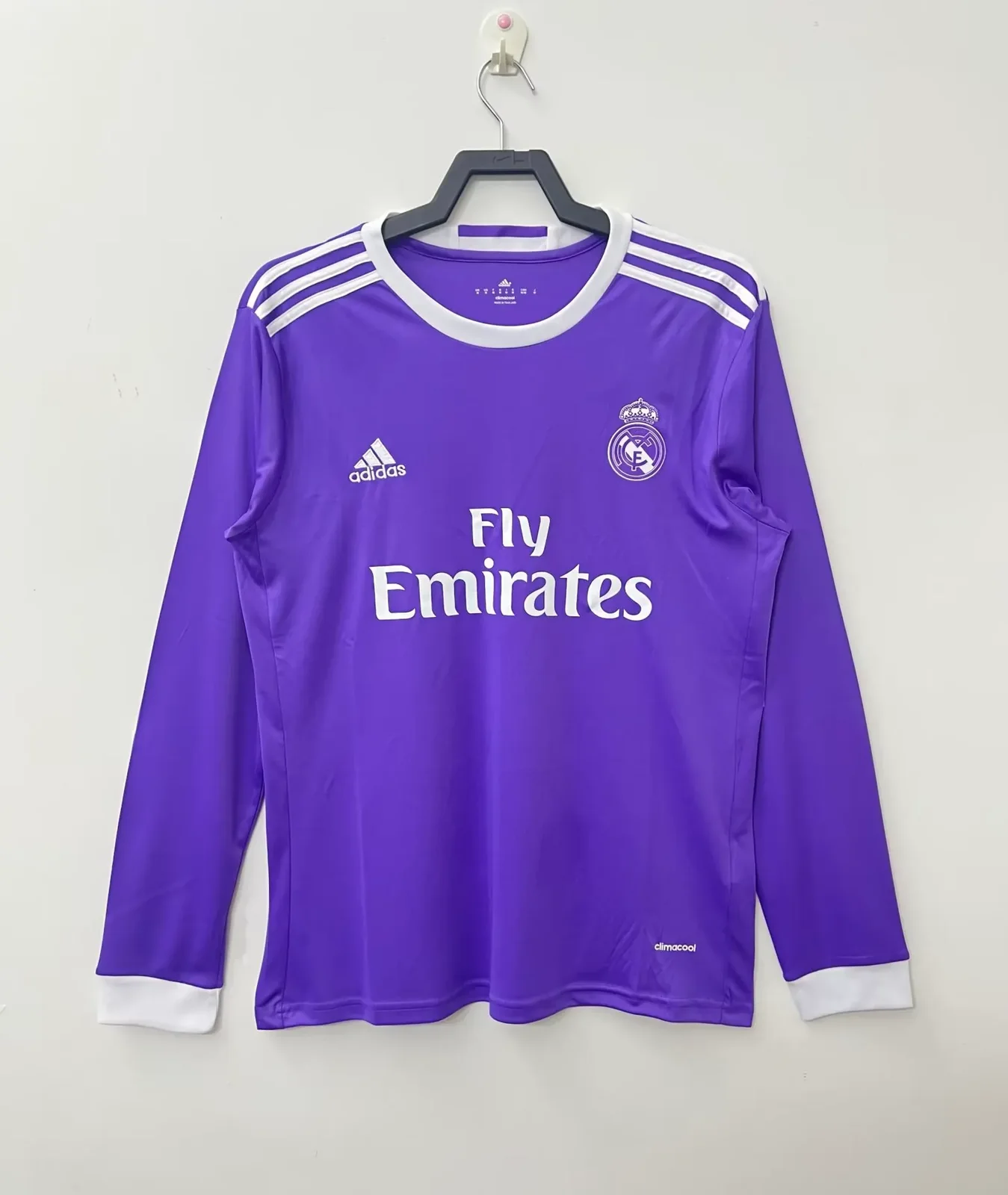2016-17 Real Madrid Away Long Sleeve Retro Jersey