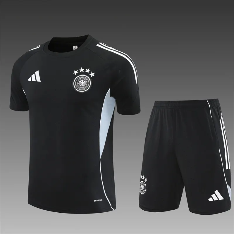 2025-26 Germany Black Short-Sleeve Training Jersey 1