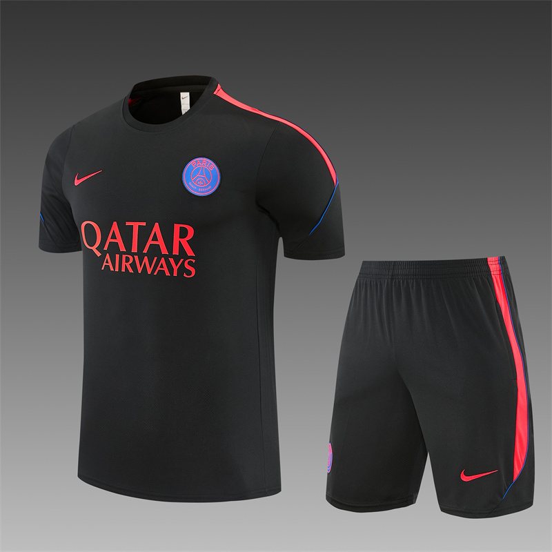2026-27 Paris Black Short-Sleeve Training Jersey 1