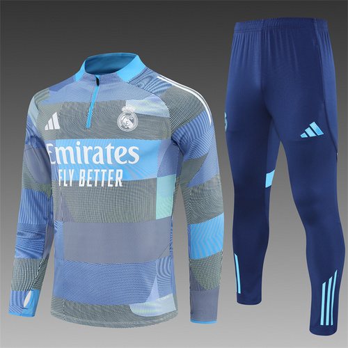 2025-26 Real Madrid camouflage half-pull training jersey 1