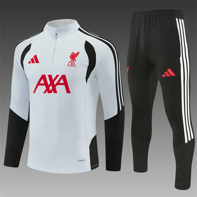2026-27 Liverpool Light Grey Half-Zip Training Jersey 1