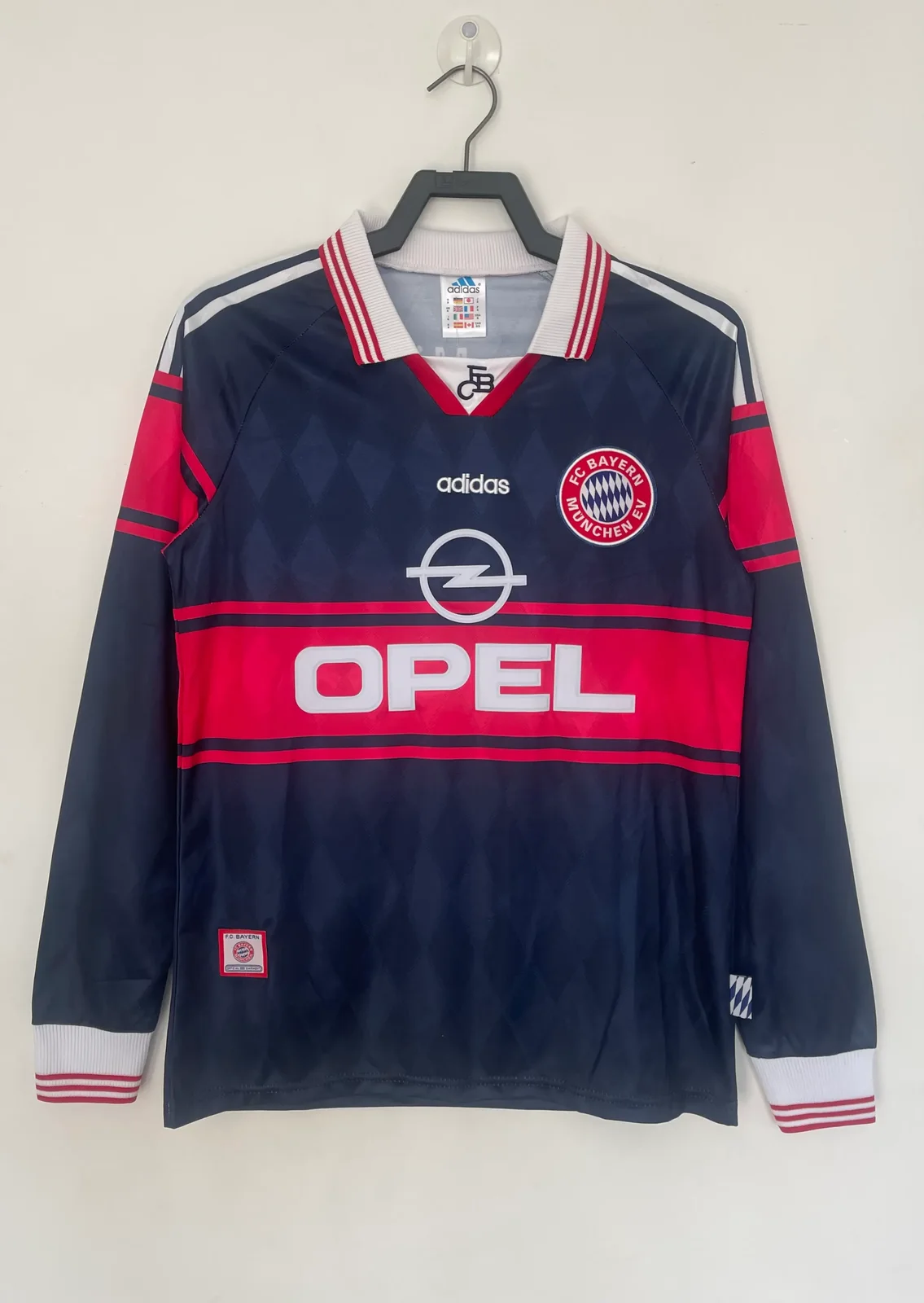 1997-99 Bayern Munich Home Long Sleeve Retro Jersey 1