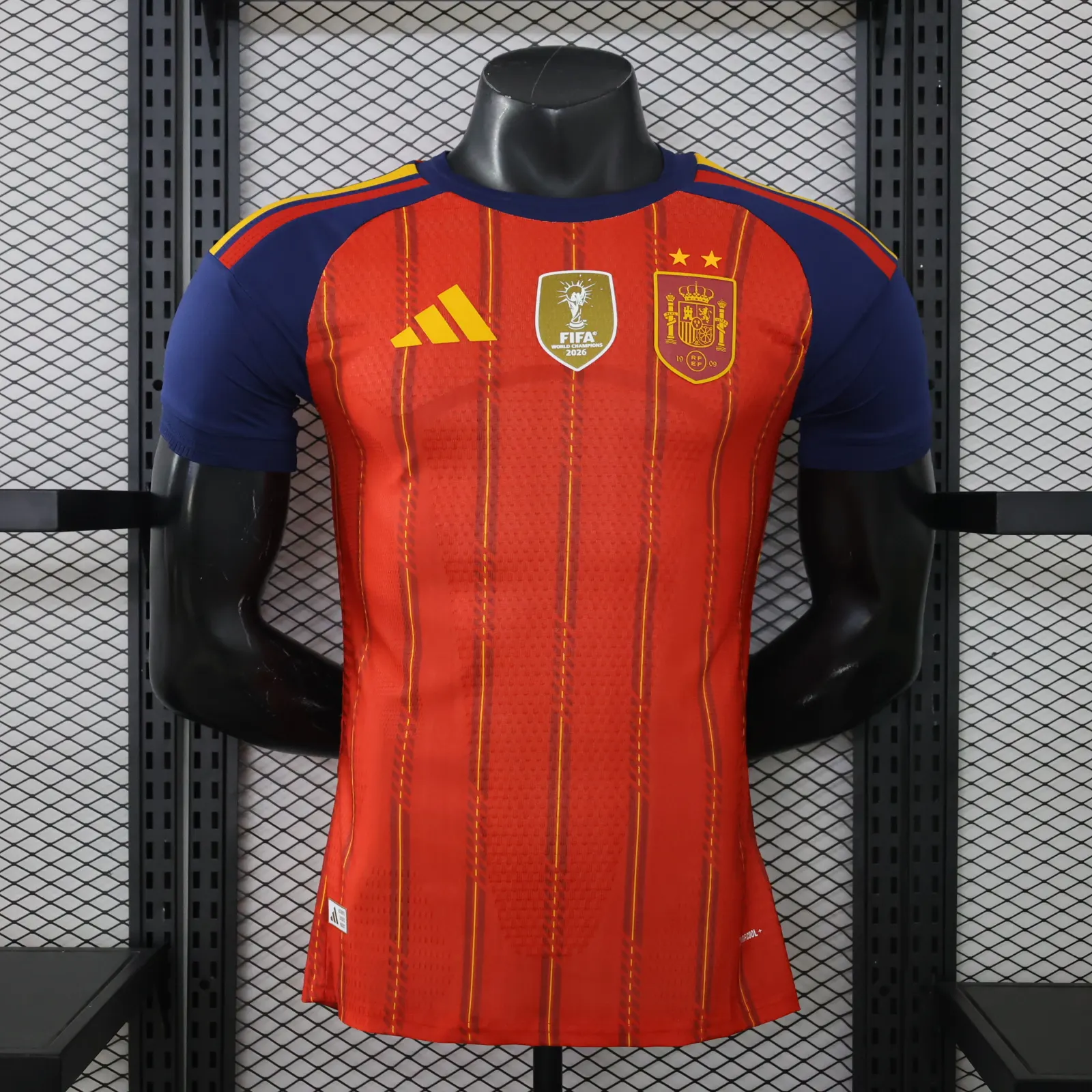 2026-27 Spain Home Jersey (with two stars) – Player Version 1