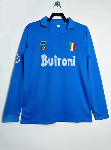 1987-88 Napoli Home Long Sleeve Retro Jersey 1