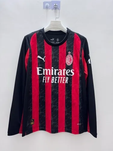 2025-26 AC Home Long Sleeve Jersey - Fan Edition 1