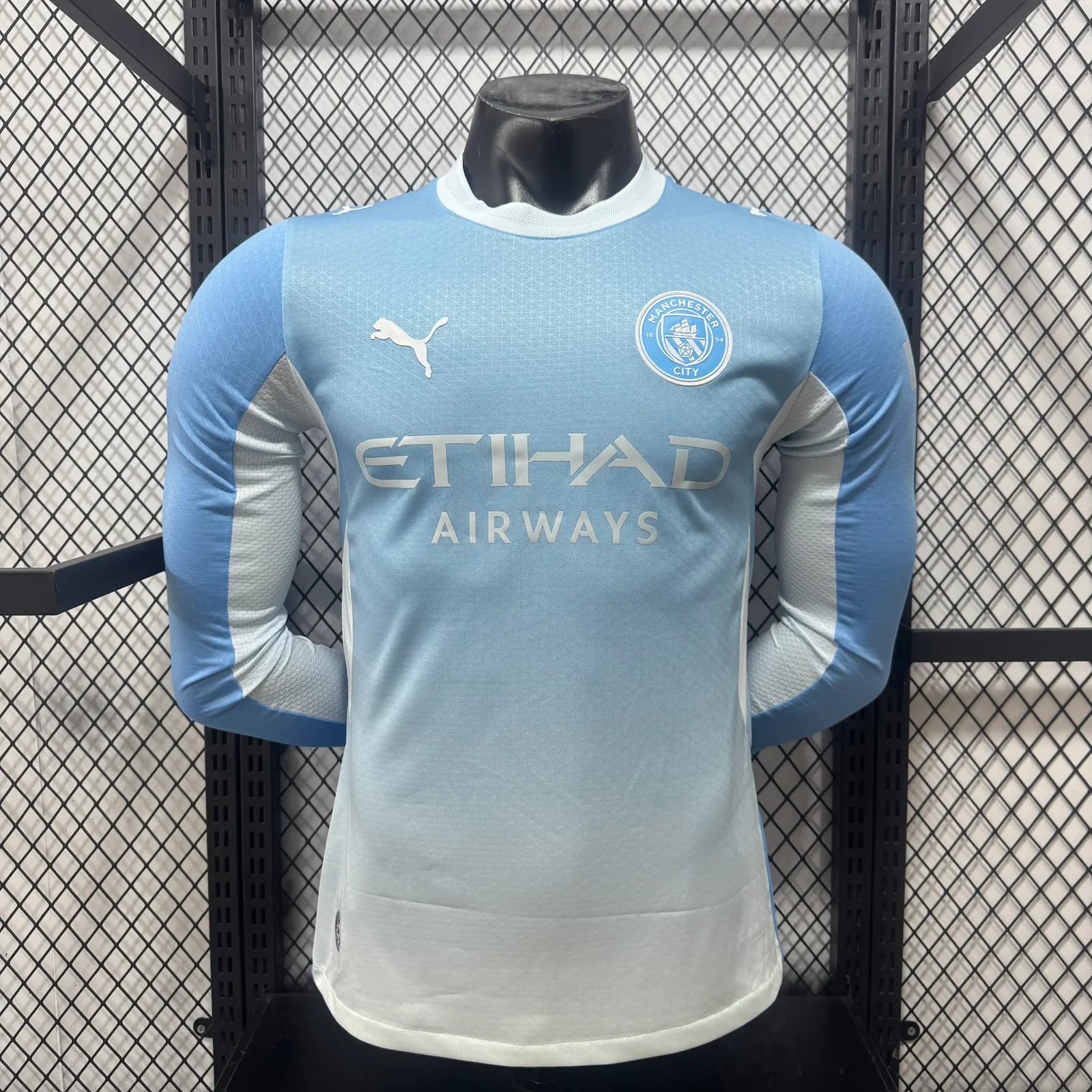 2026-27 Manchester City Home Long-Sleeve Jersey - Player Edition 1