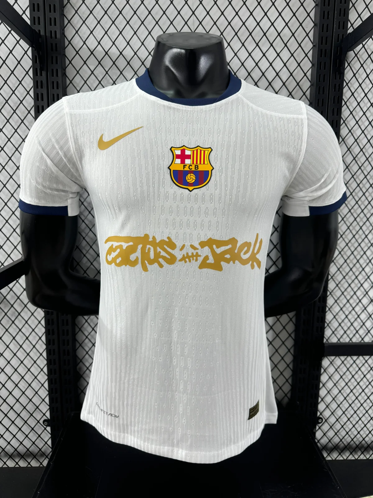 2025-26 Barcelona Special White Edition Jersey – Player Version 1