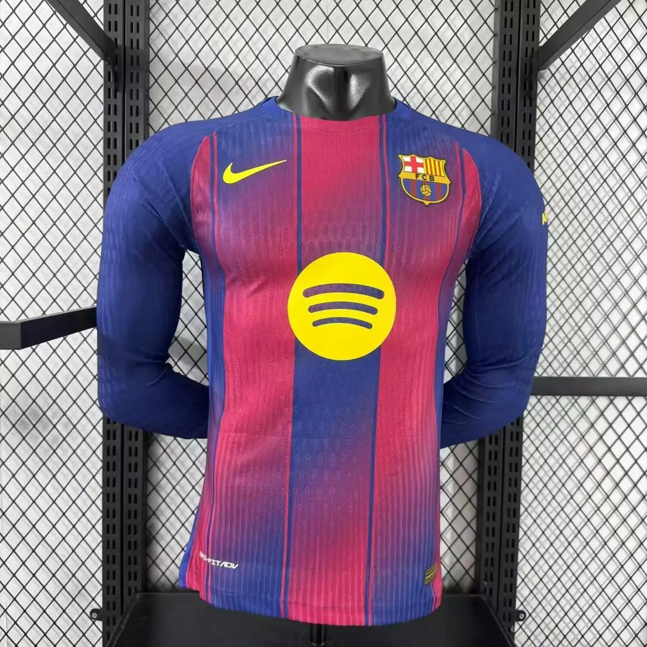 2025-26 Barcelona Home Long-Sleeve Jersey – Player Version 1
