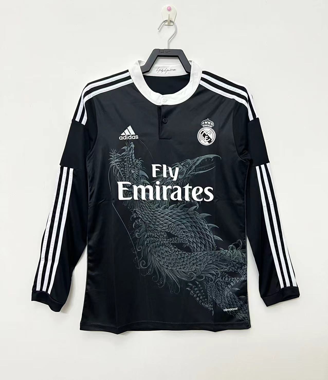 2014-15 Real Madrid Second Away Long Sleeve Retro Jersey 1