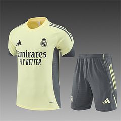 2025-26 Real Madrid Yellow Short Sleeve Training Jersey 1