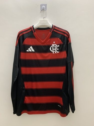 2025-26 Flamengo Home Long Sleeve Jersey - Fan Edition 1