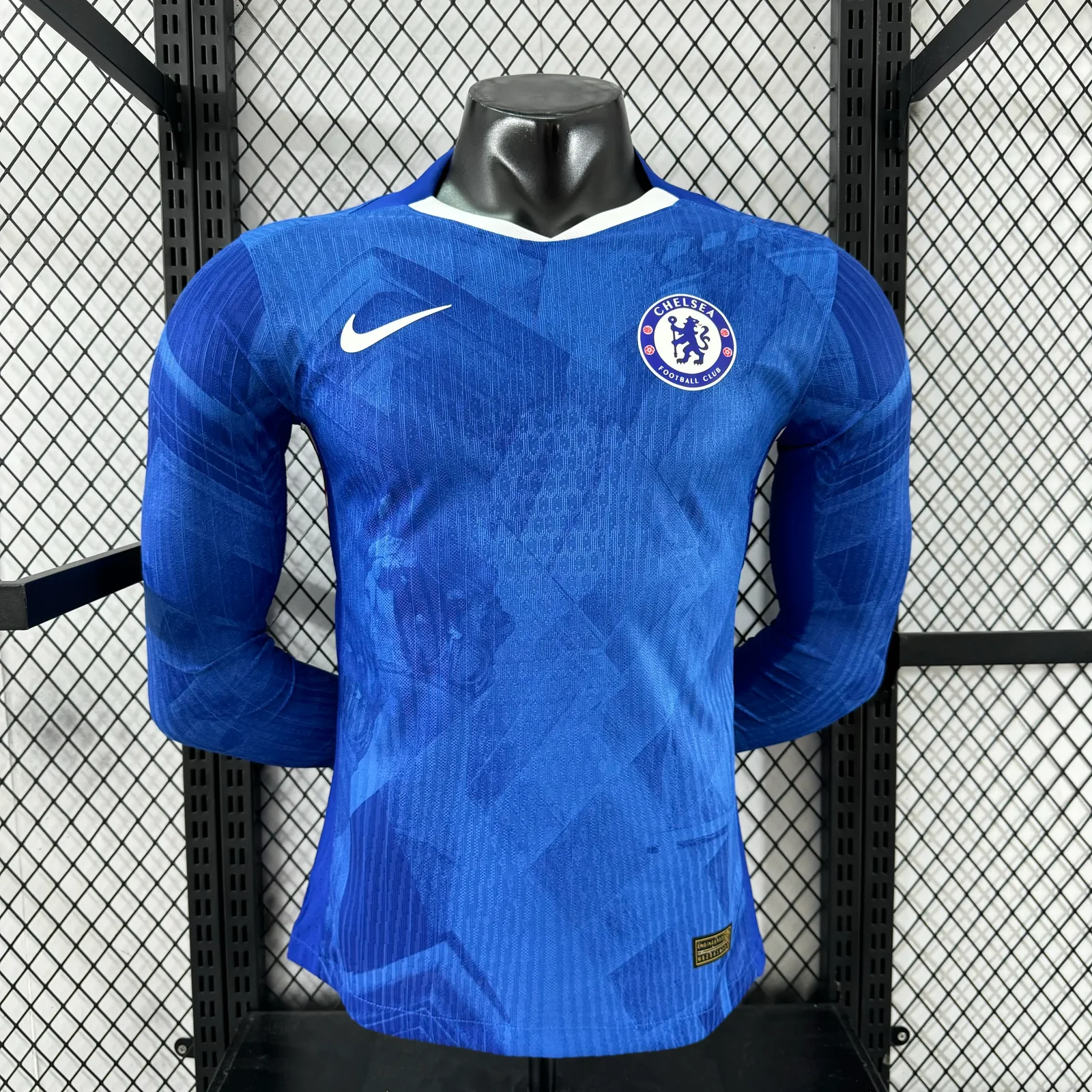 2025-26 Chelsea Home Long-Sleeve Jersey – Player Version 1
