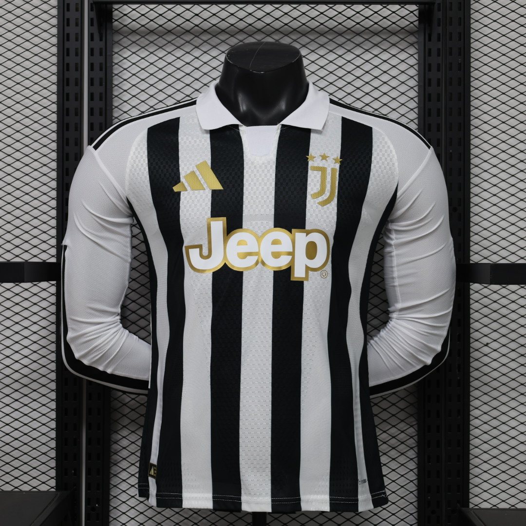 2026-27 Juventus Home Long-Sleeve Jersey - Player Version 1