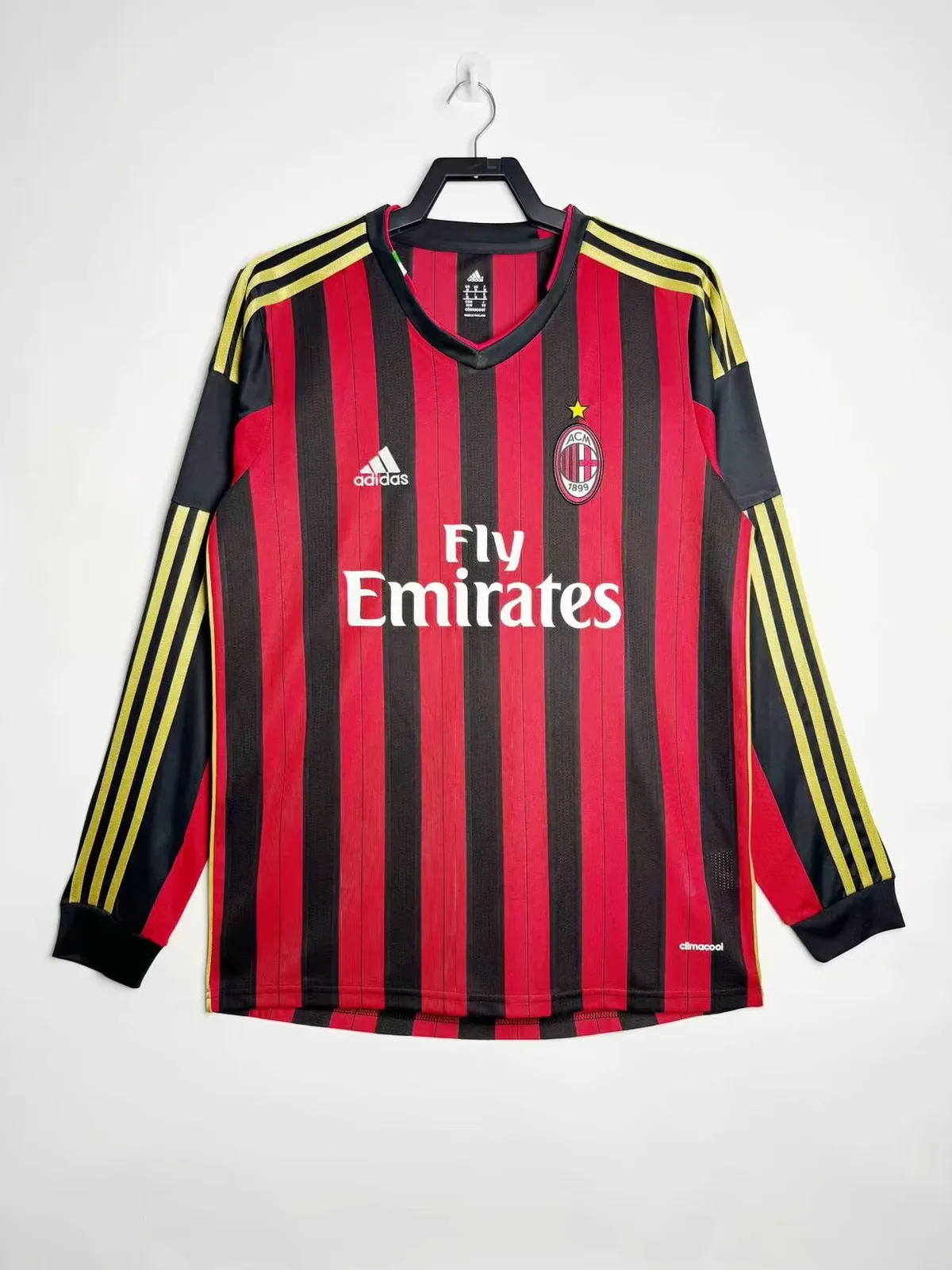 2013-14 AC Home Long Sleeve Retro Jersey 1