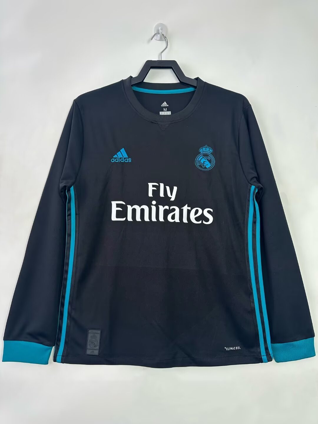 2017-18 Real Madrid Away Long Sleeve Retro Jersey 1