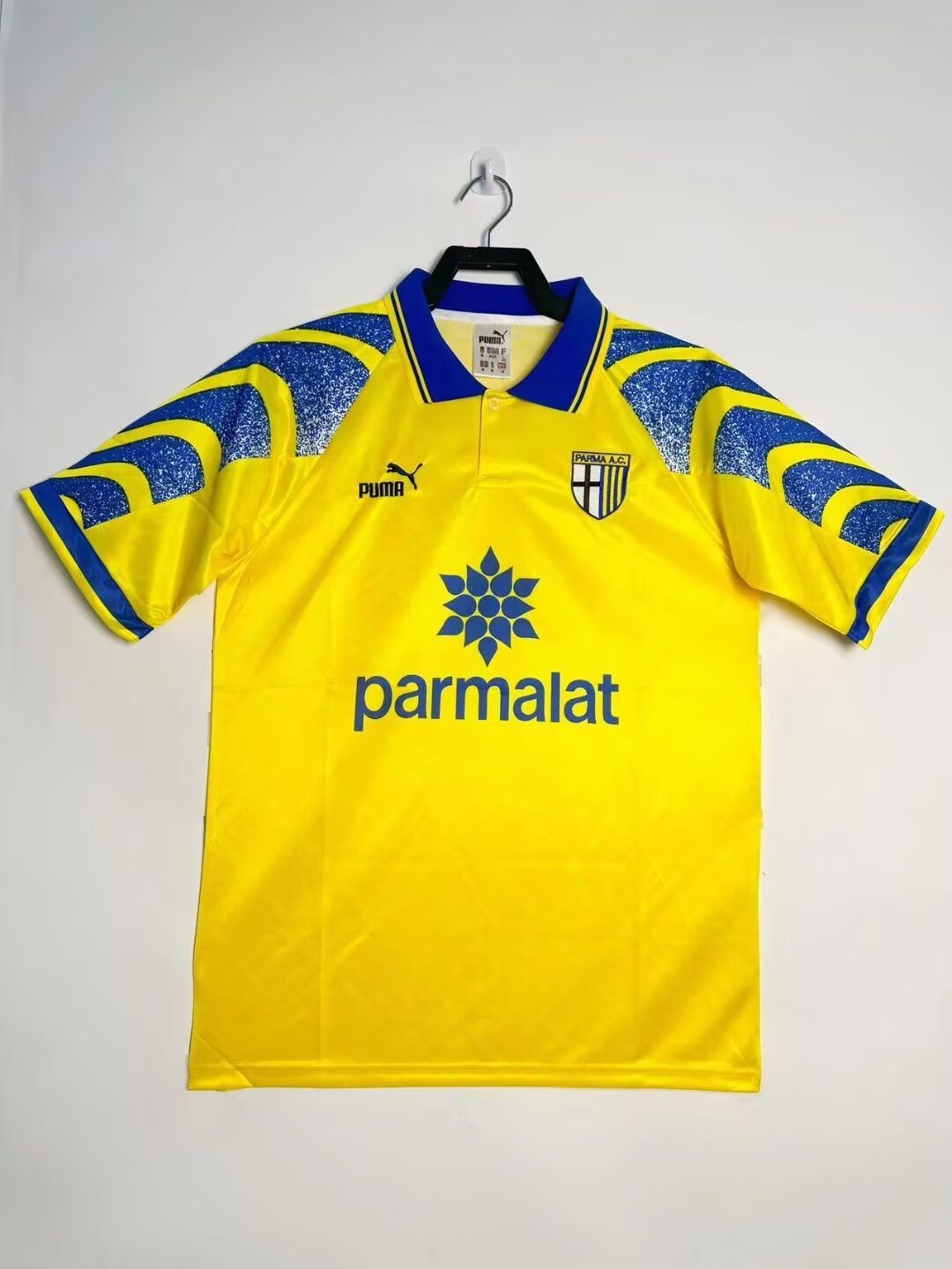 1995-97 Parma yellow retro jersey 1