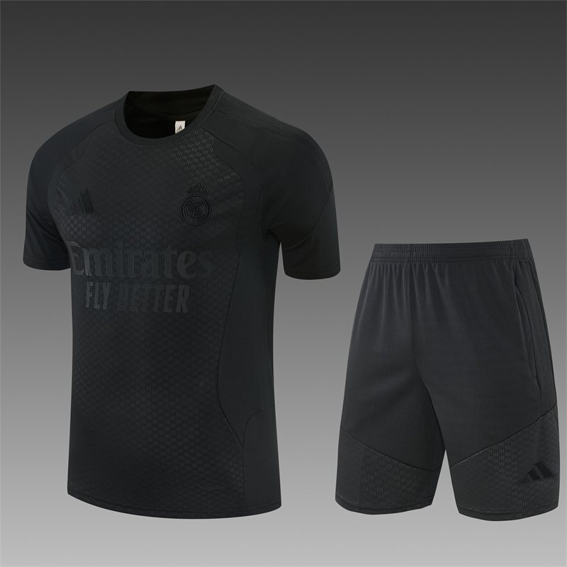 2026-27 Real Madrid Black Short-Sleeve Training Jersey 1