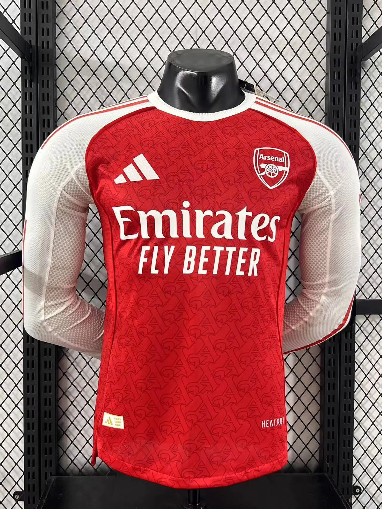 2025-26 Arsenal Home Long-Sleeve Jersey – Player Version 1