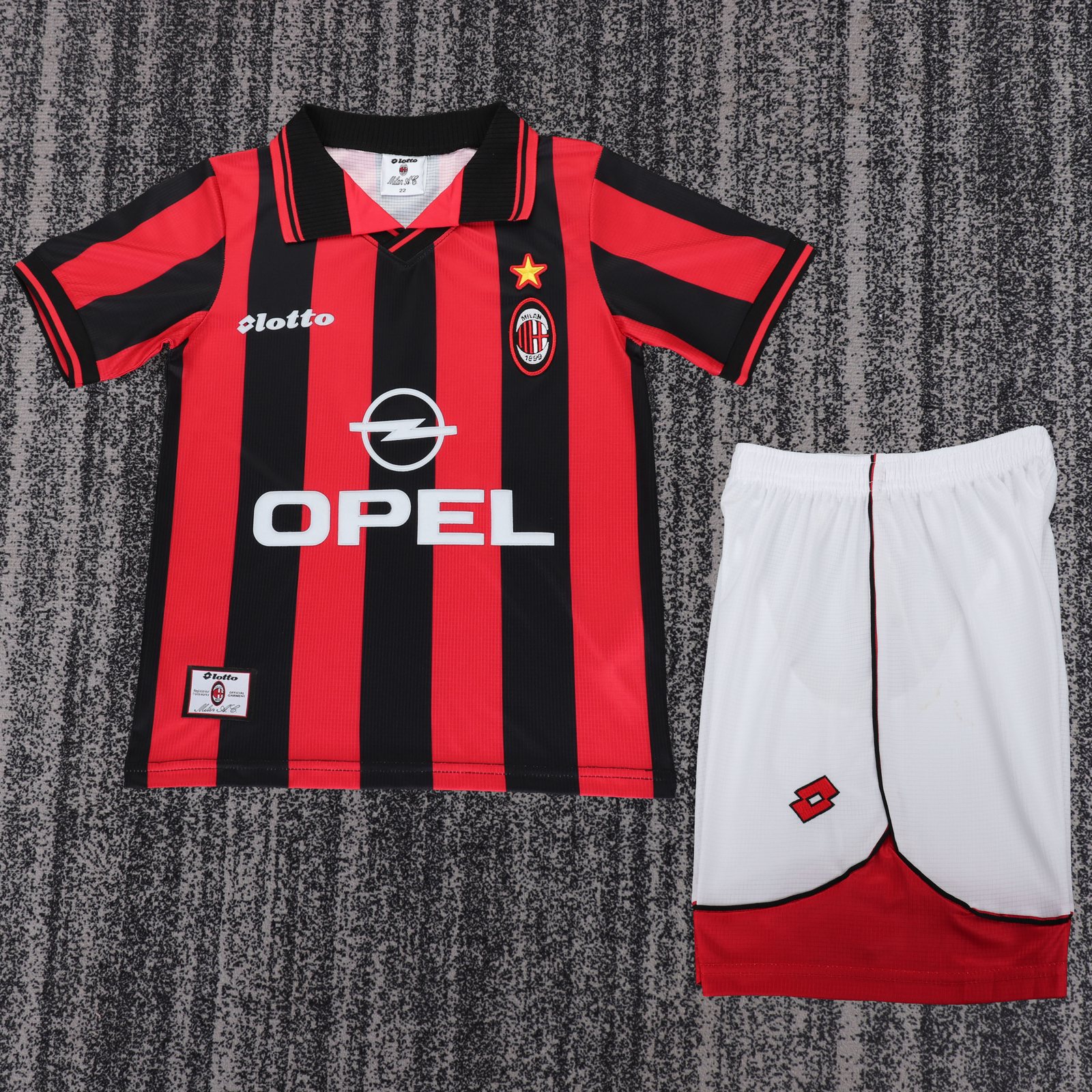 1997-98 AC Milan Home Retro Jersey - Kids 1