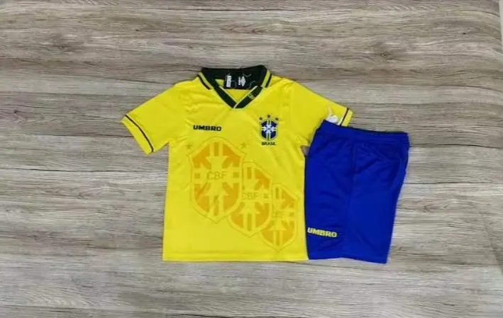 1993-94 Brazil Home Retro Shirt - Kids 1