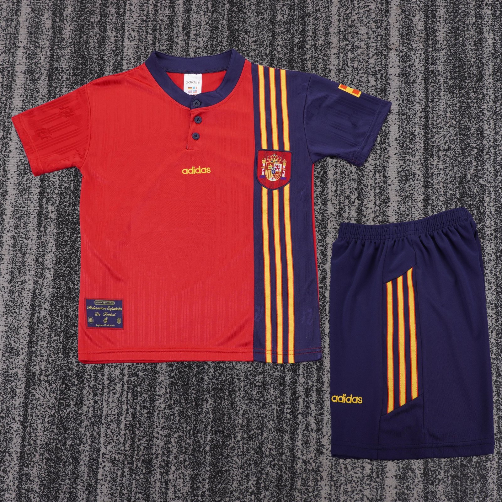1996 Spain Home Retro Jersey – Kids