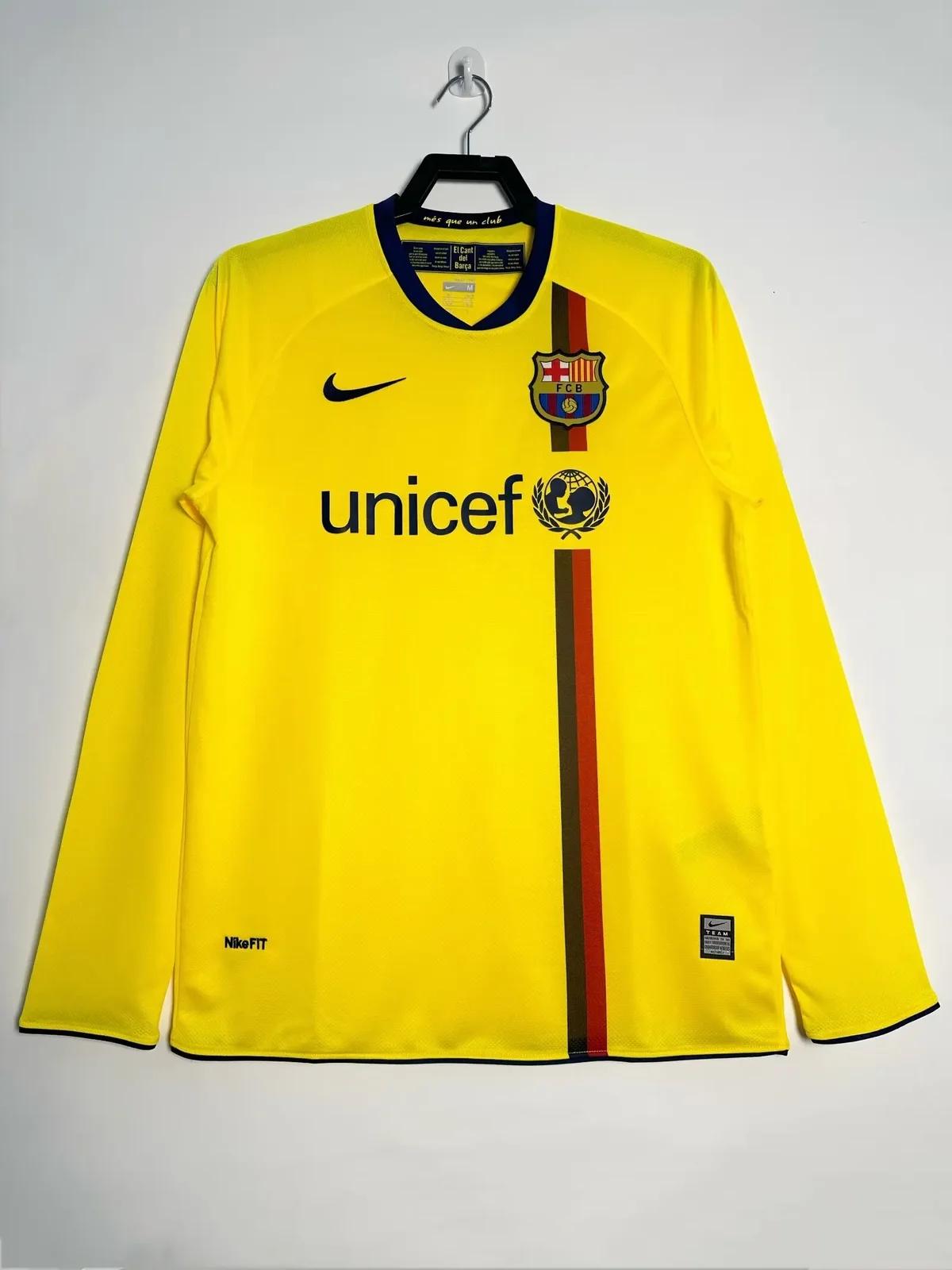 2008-09 Barcelona Away Long Sleeve Retro Jersey 1