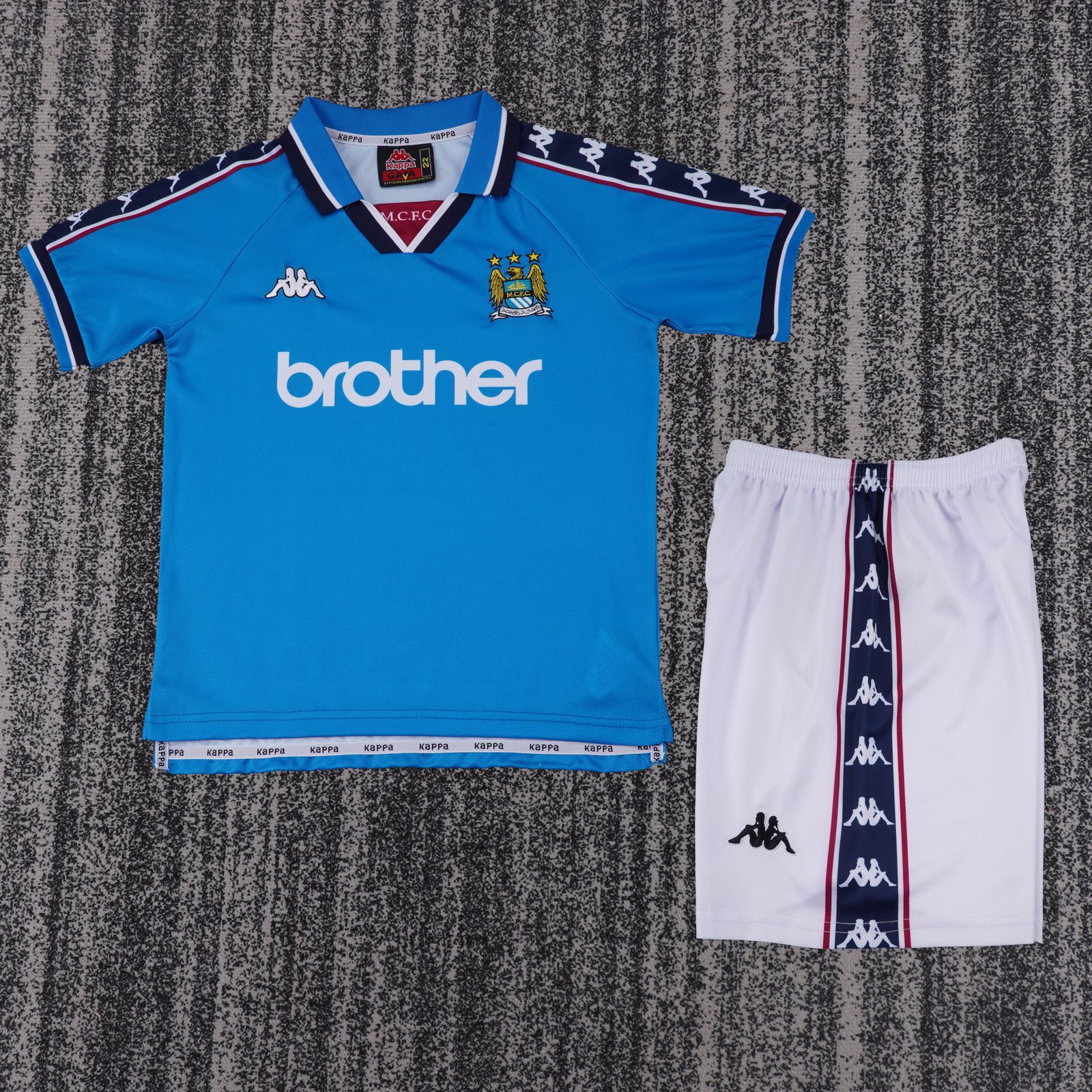 1997-98 Manchester City Home Jersey – Kids' 1