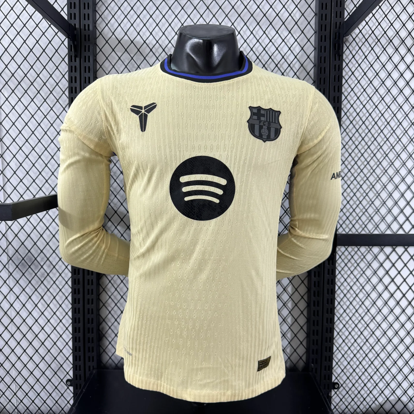 2025-26 Barcelona Away Long-Sleeve Jersey - Player Version 1
