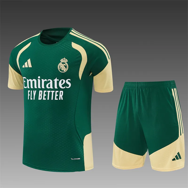 2026-27 Real Madrid Green Short-Sleeve Training Jersey 1