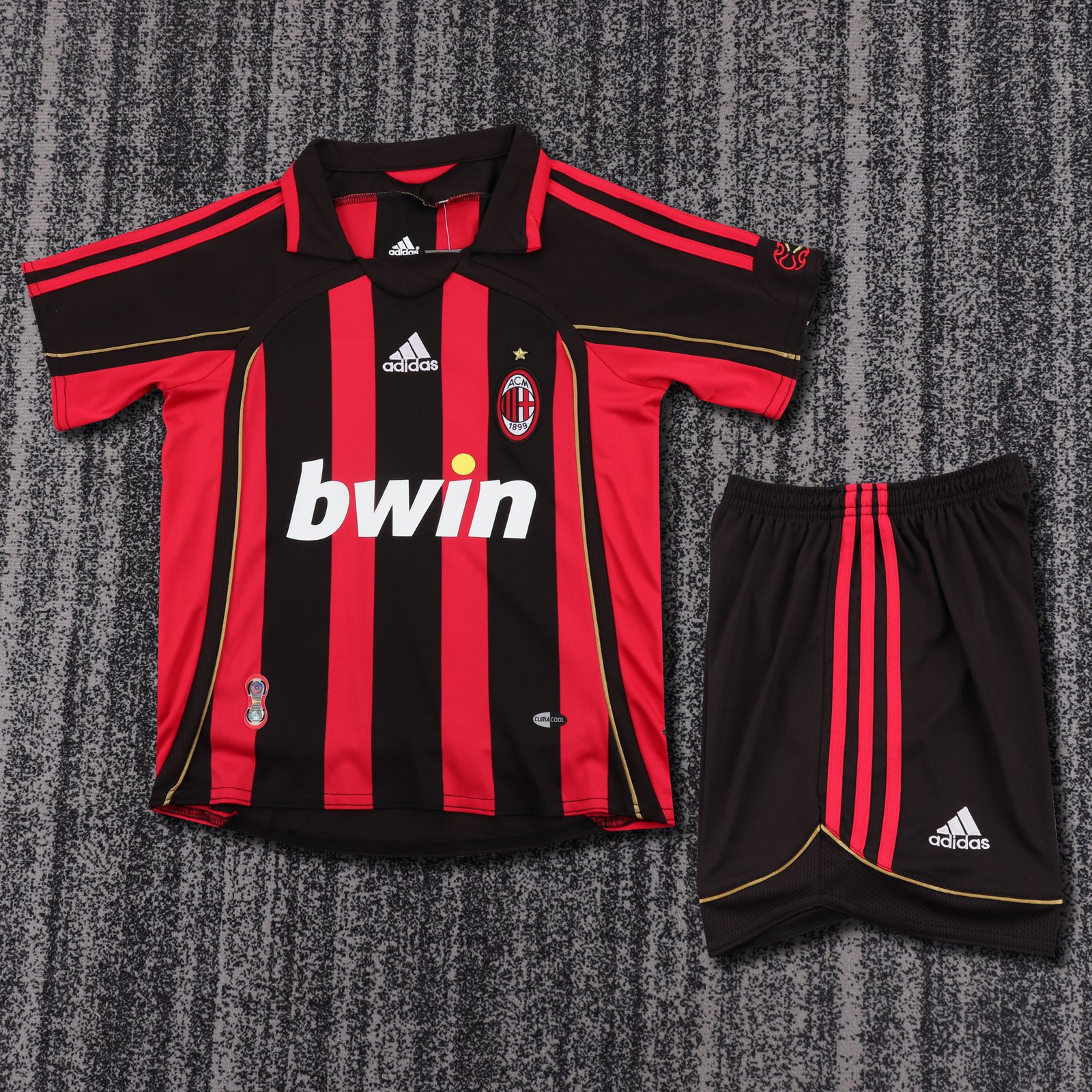 2006-07 AC Milan Home Retro Jersey - Kids