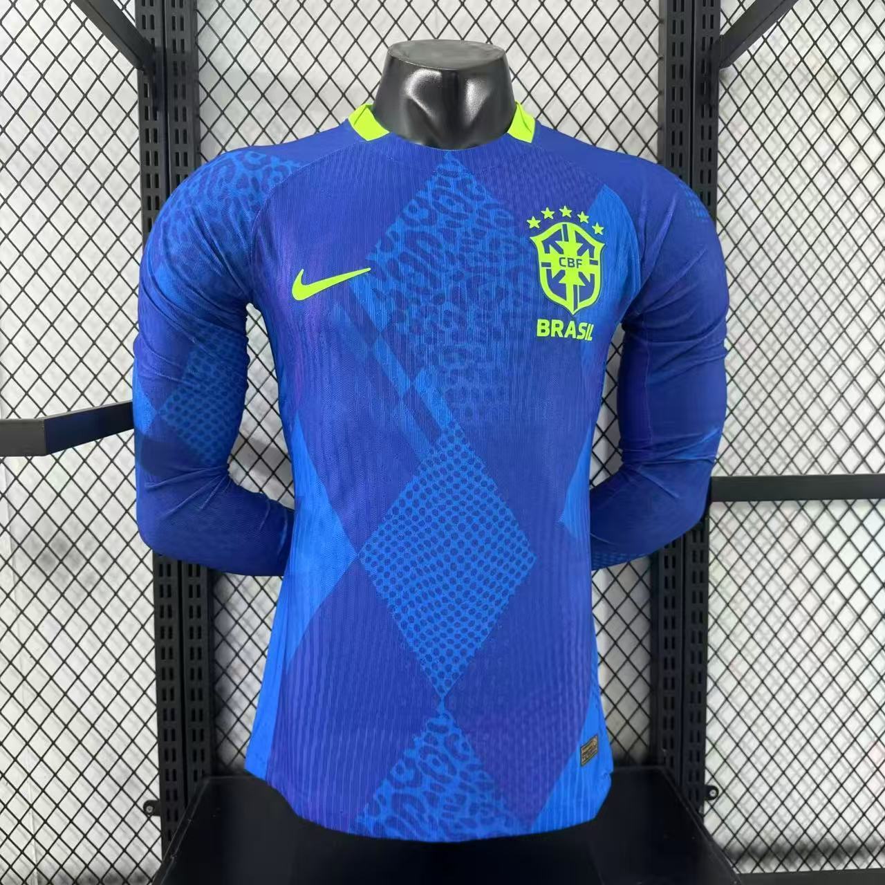 2025-26 Brazil Away Long-Sleeve Jersey – Player Version
