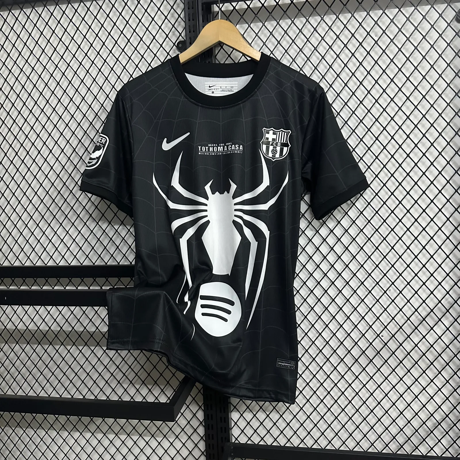 2026-27 FC Barcelona Black Spiders Jersey - Fan Edition 1