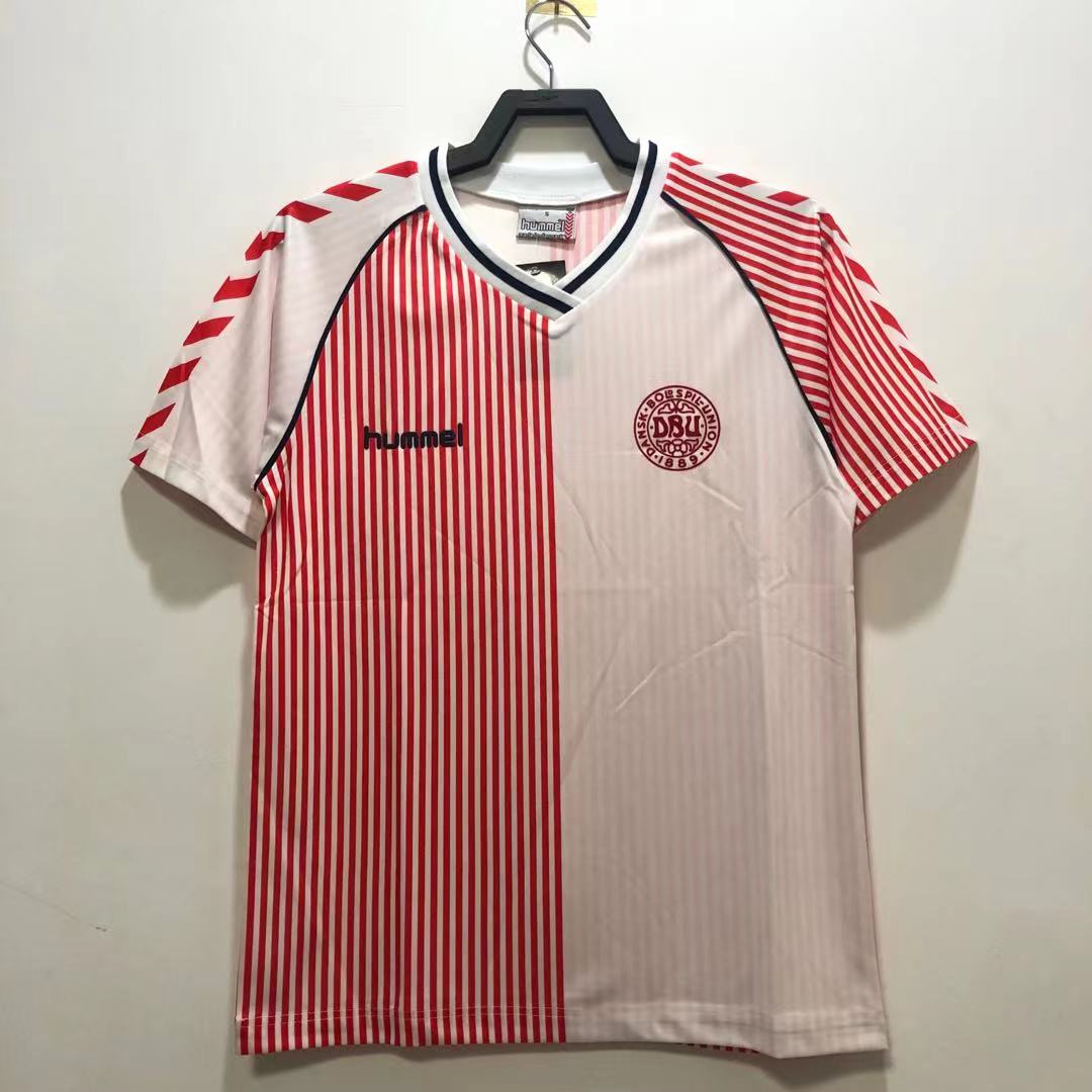 1986 Denmark Away Retro Jersey 1