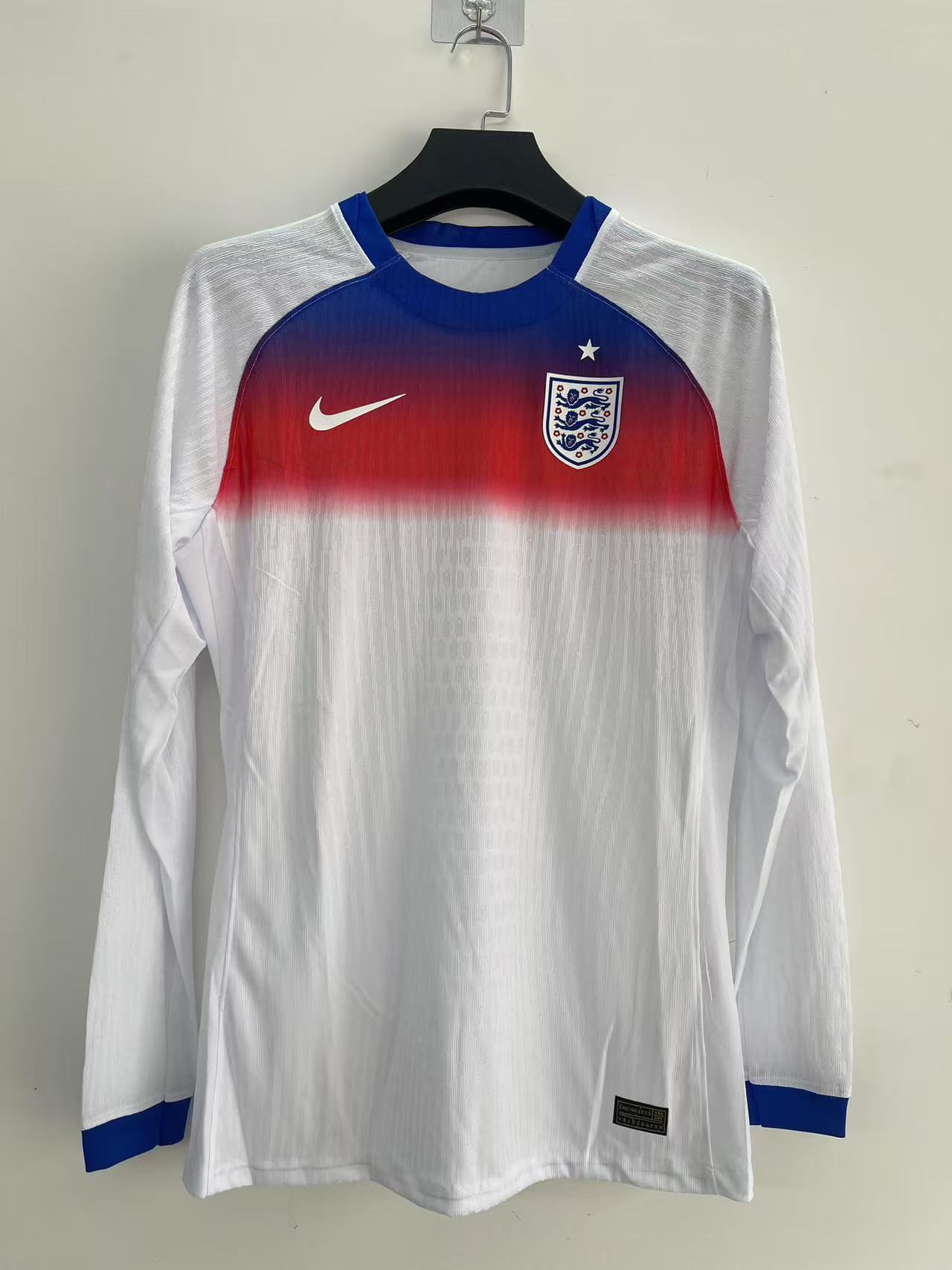 2025-26 England Home Long-Sleeve Jersey - Fan Edition 1