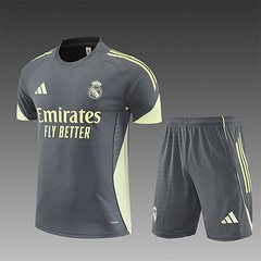 2025-26 Real Madrid dark grey short-sleeved training jersey 1