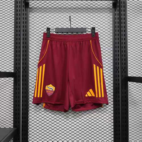 2025-26 AS Roma Home Shorts - Player Edition 1