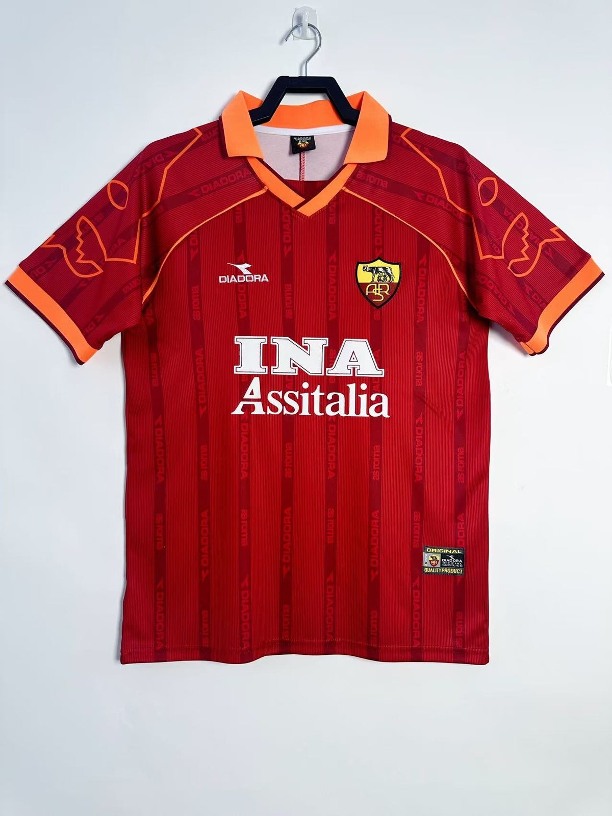 1999-00 Roma Home Retro Jersey 1