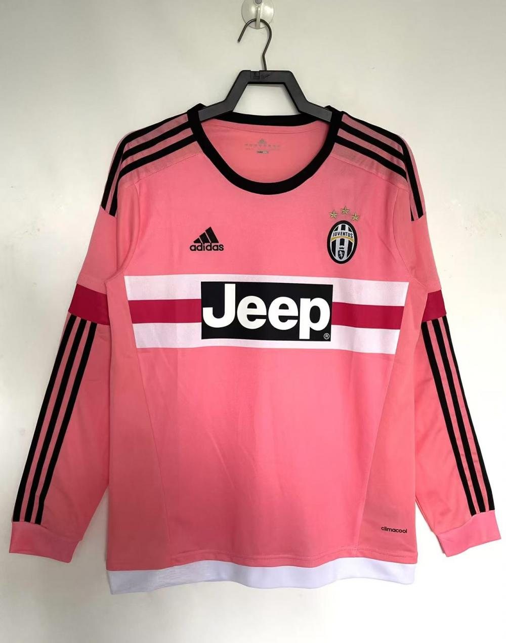 2015-16 Juventus Away Long-Sleeve Retro Jersey 1
