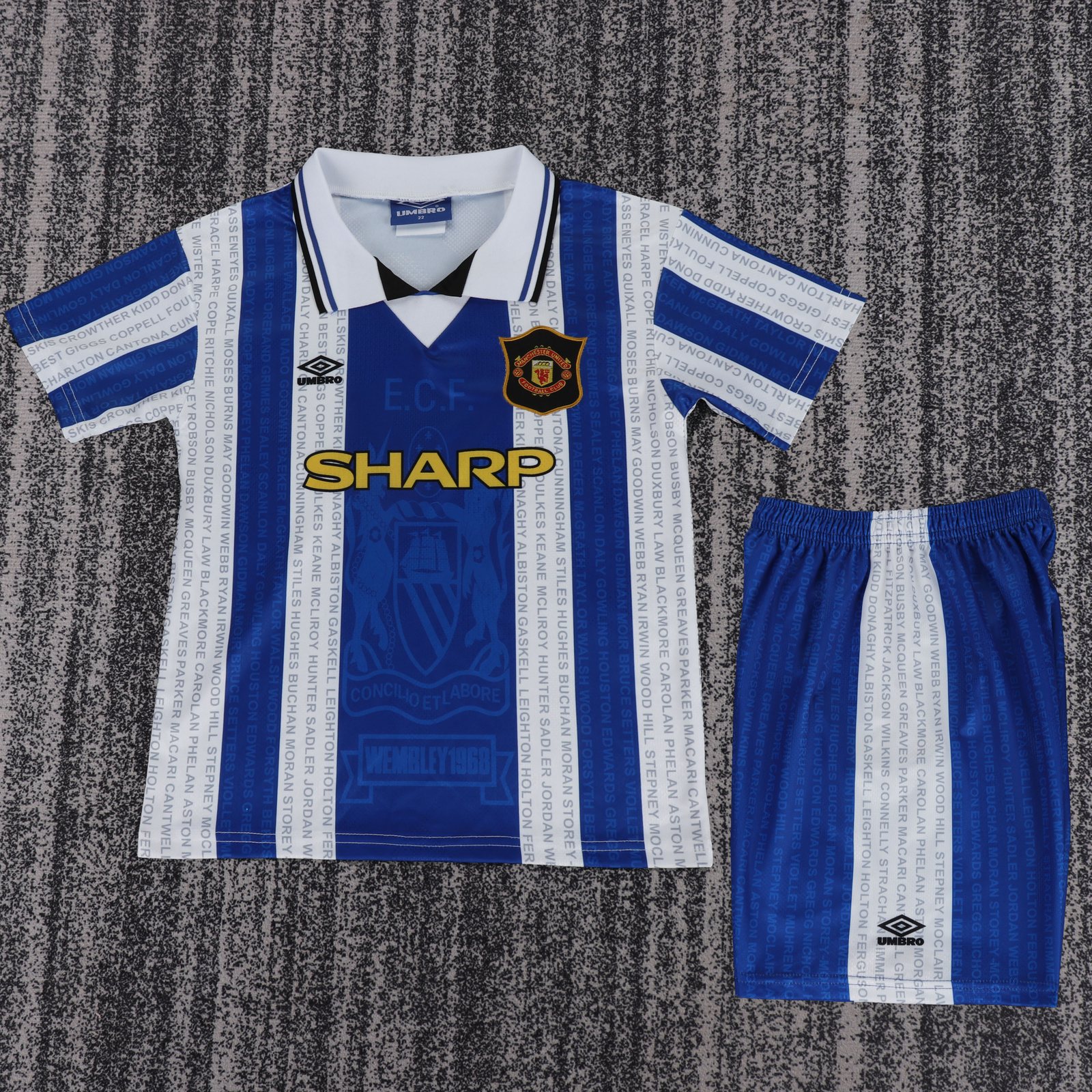 1994-96 Manchester United Second Away Retro Kit - Kids 1