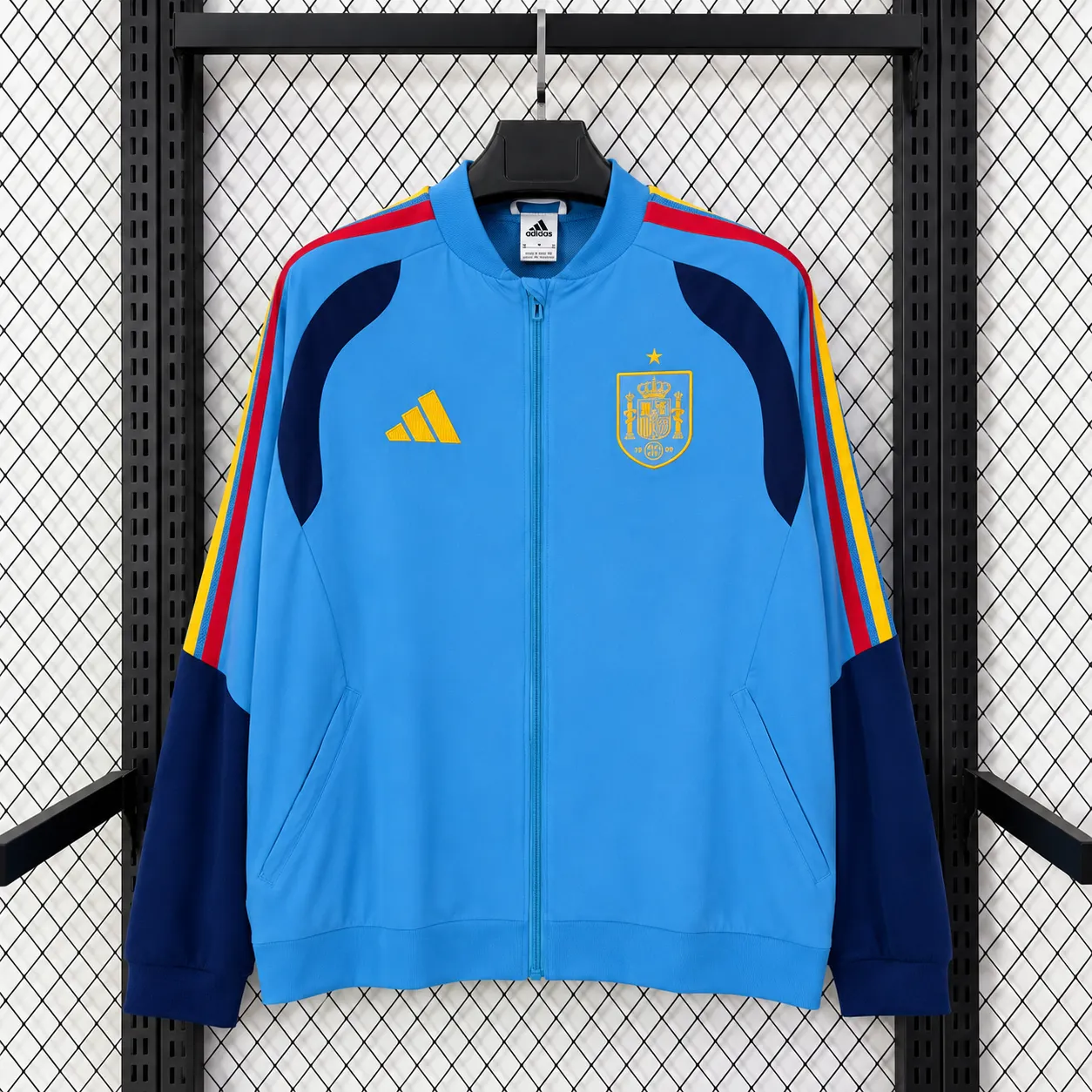 2026-27 Spain Sky Blue Waterproof Windbreaker 1