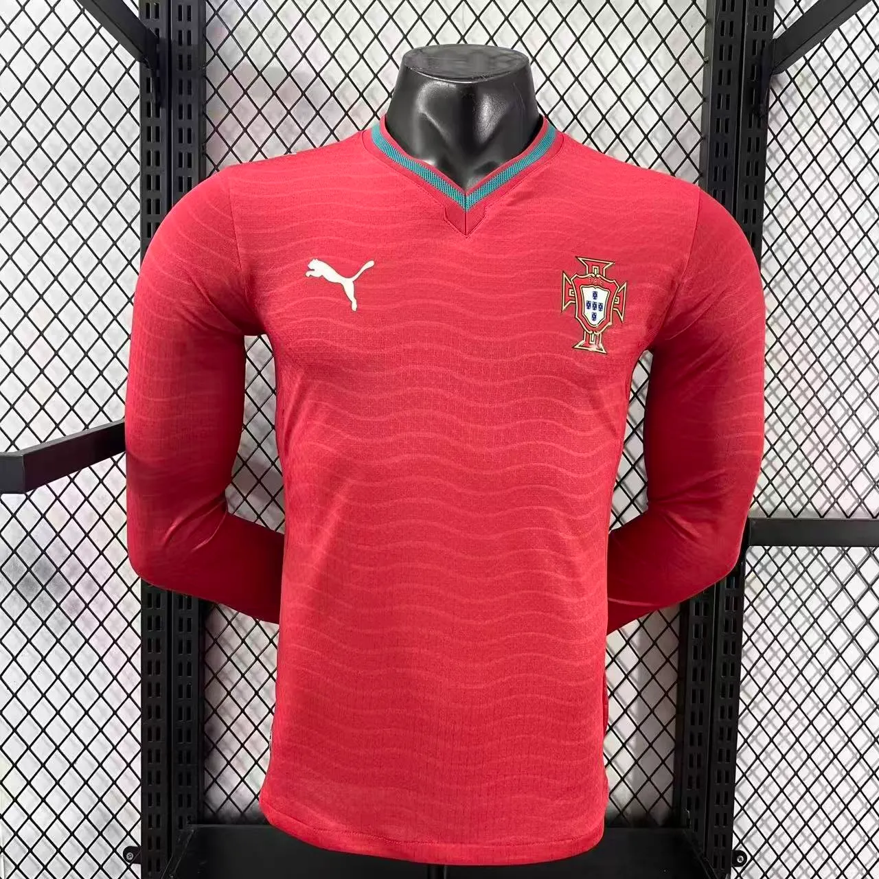 2026 Portugal Home Long-Sleeve Jersey – Player Version