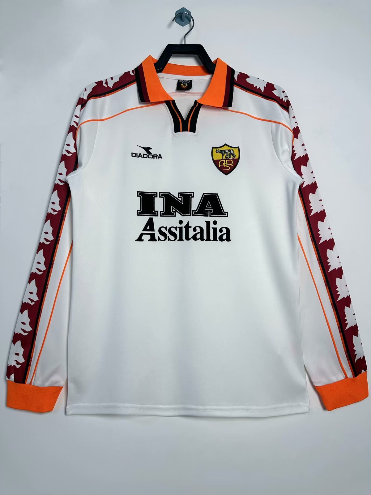 1998–99 Roma Away Long-Sleeve Retro Jersey 1