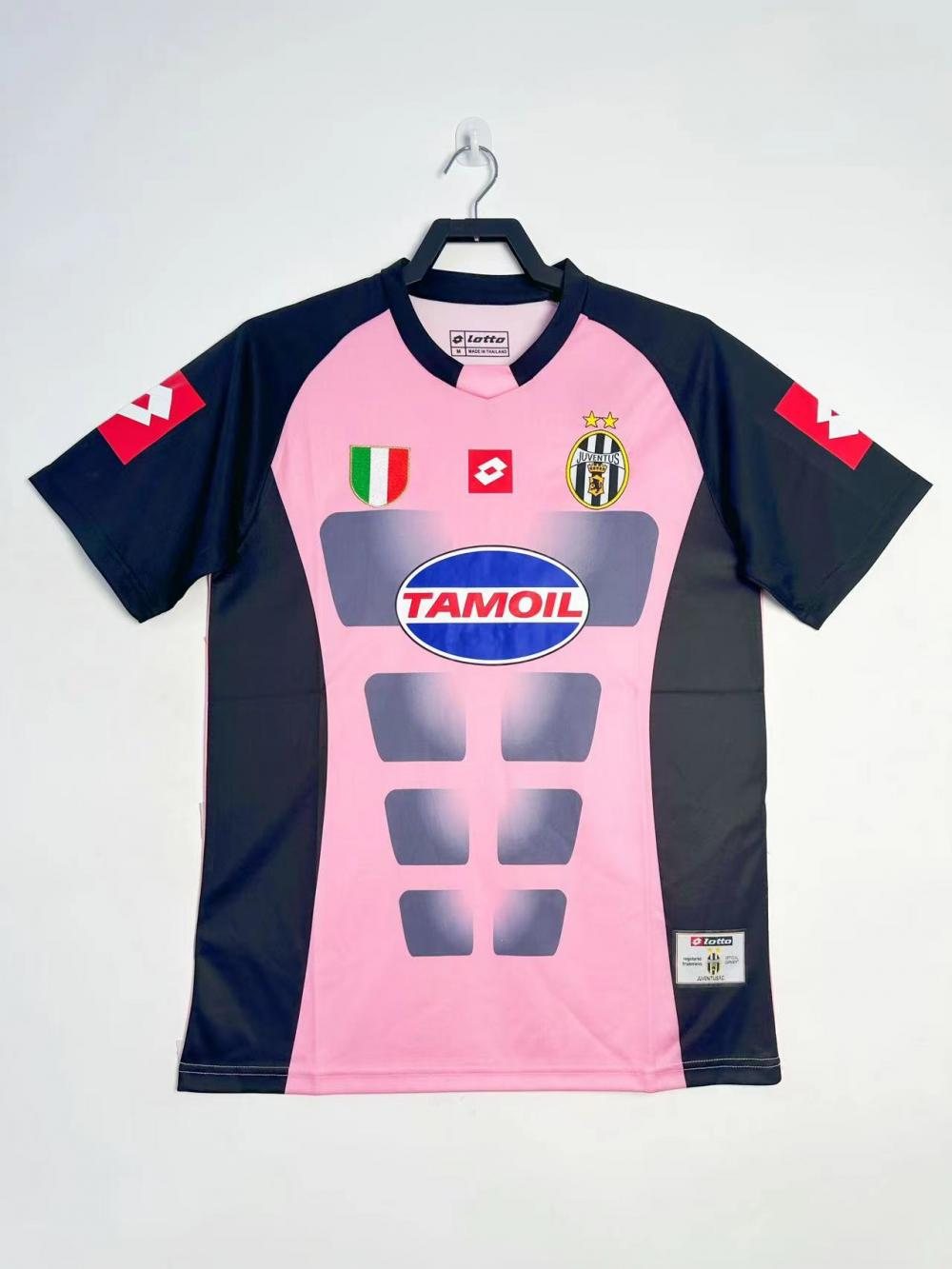 2002-03 Juventus pink and black retro jersey 1