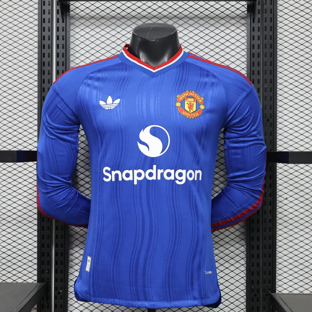2026-27 Manchester United Away Long-Sleeve Jersey - Player Version 1