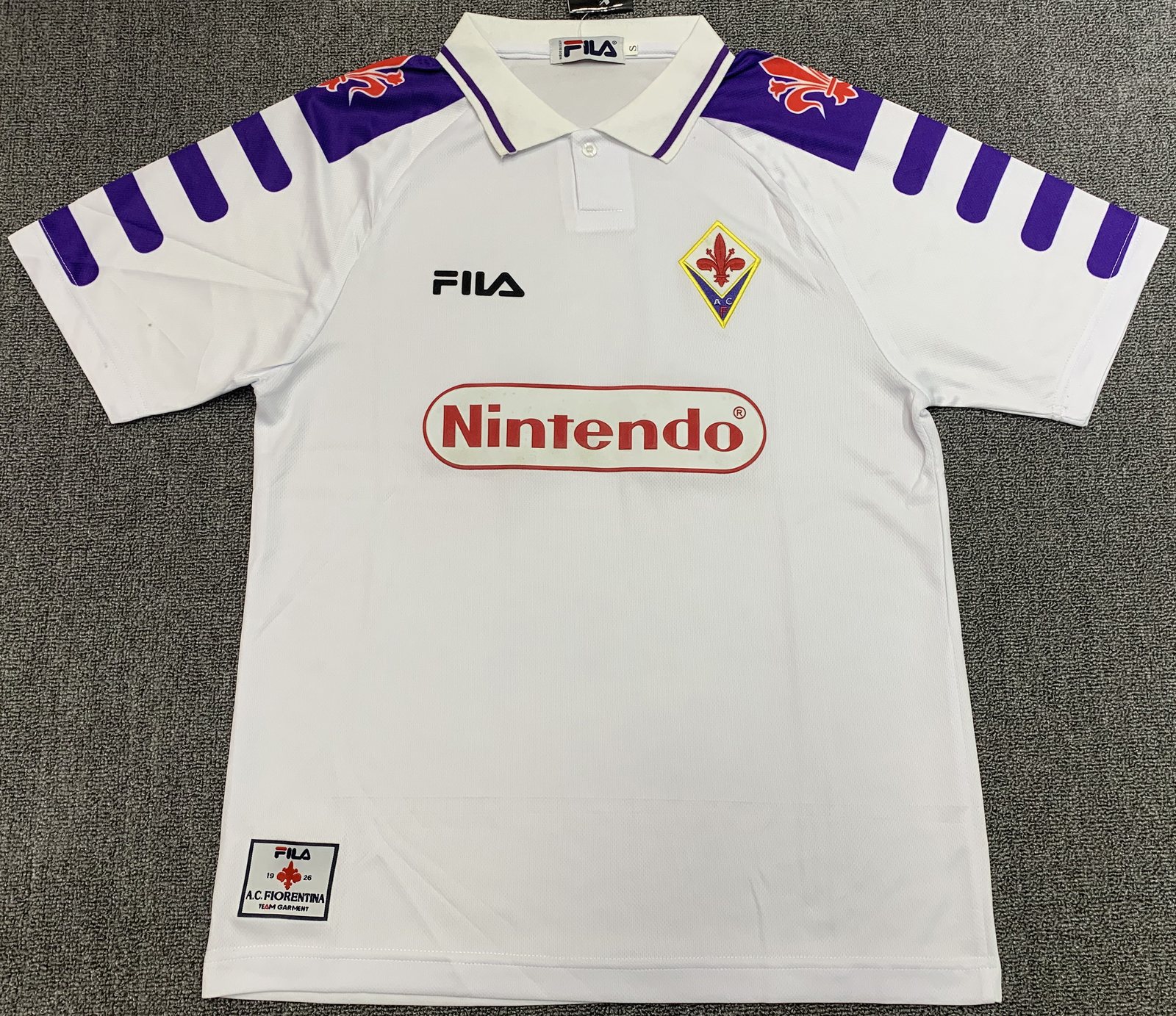 1998-99 Fiorentina away white retro jersey 1