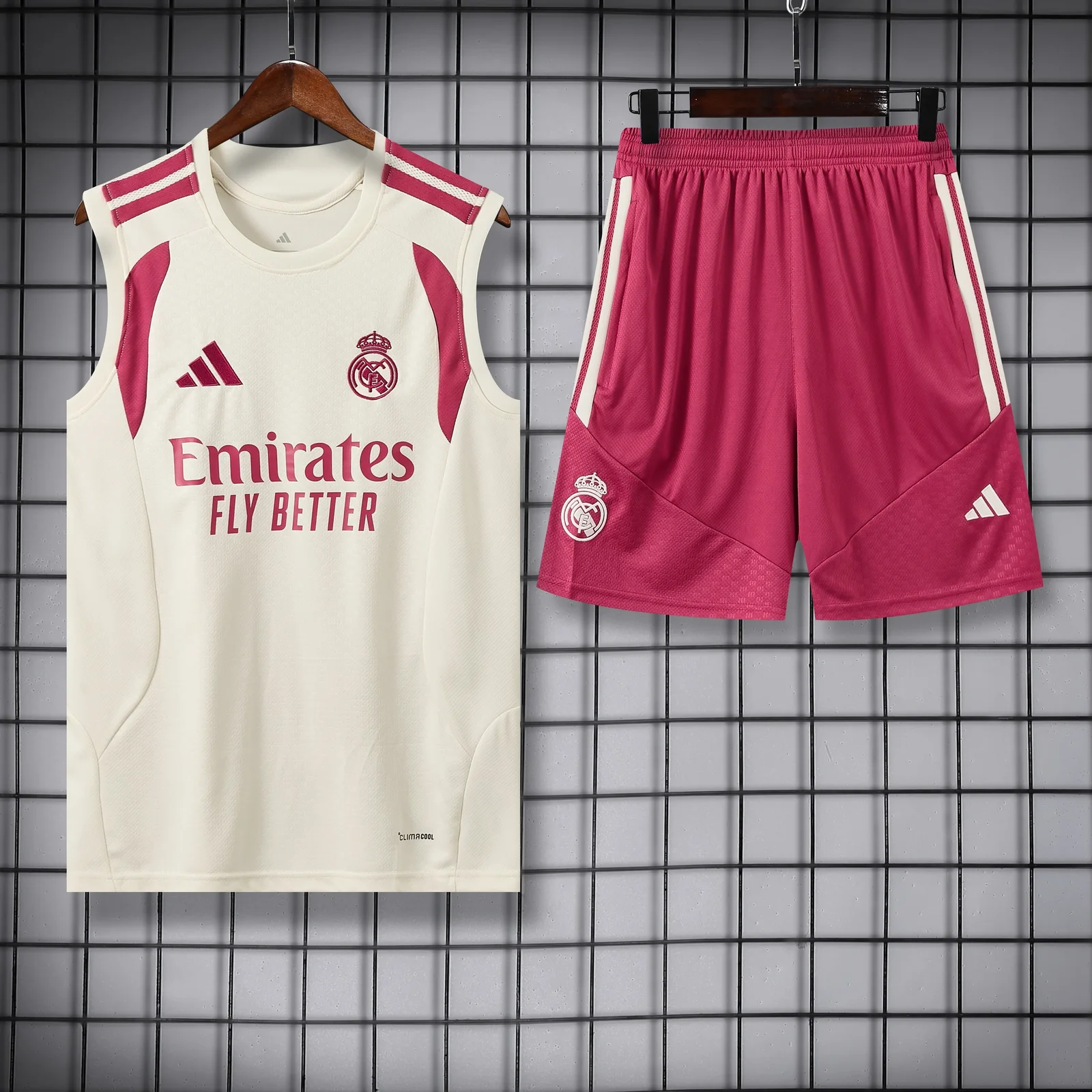 2026-27 Real Madrid Beige Training Jersey 1
